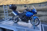 Motorcycle triumph tiger 1050