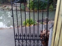Black Wrought Iron Path or Entrance Gate Wow! Wide 880mm, High 1820/16...