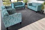 Turquoise 4 peice Danske Mobler Lounge Suite 2 x 3 seater and 2 x 1 se...