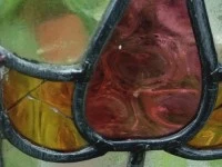 Antique leadlight window