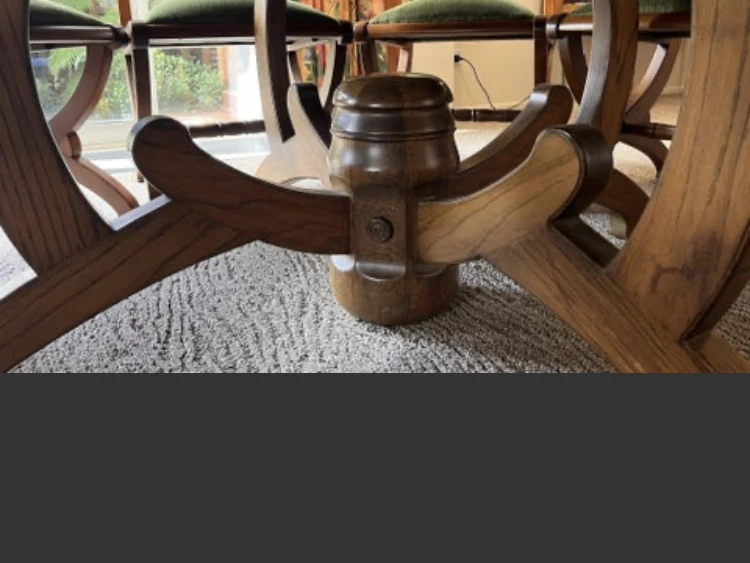 Large dining table with8 chairs, 3 seater sofa