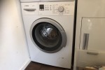 Bosch Avantixx washing machine and dryer with stacking kit with tray