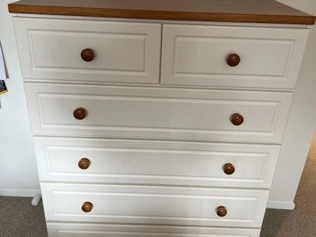 Beautiful white wooden dresser