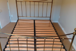 Queen brass bed frame