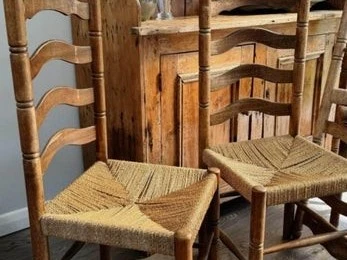 4 x antique French chairs