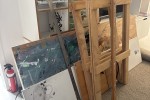 Box small (3), Table trestle, Trestle legs, Boxes (2)