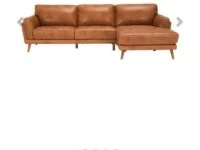 Luca Hendrix II Leather sofa 3 seater