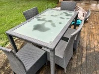 Outdoor Table with 5 Chairs