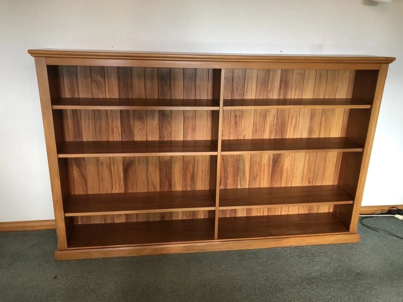 Large rimu bookcase, Small rimu/pine bookcase, Rimu hutch dresser can ...