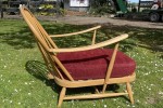 Mid century Ercol 203 chair and 341 footstool