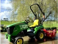 John Deere tractor + Ezeemow mower