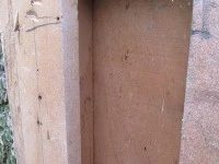 Late 19C wooden fireplace surround