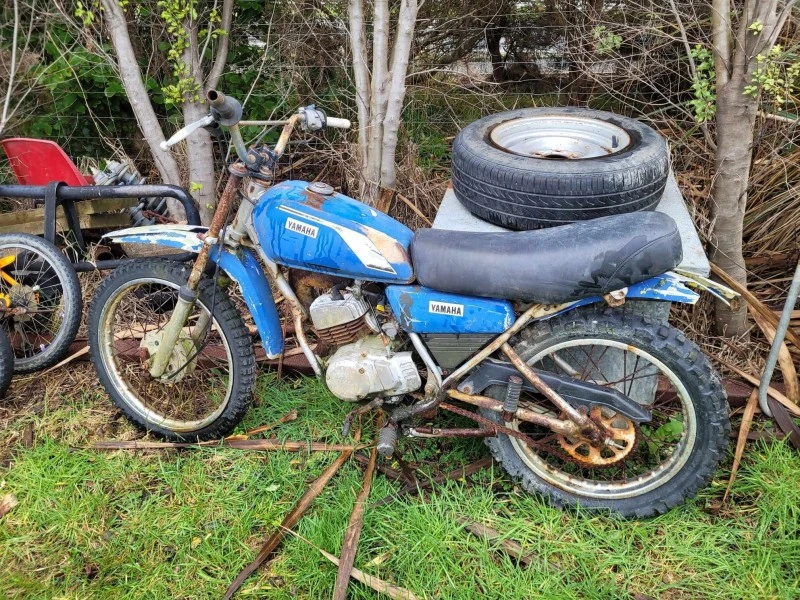 Old rusty 50cc motorbike