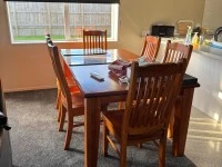 Dining Table, 6 Chairs