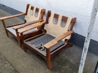 X2 wooden chairs