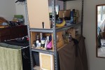 Double bed, can be dismantled by the owner, Small chest of drawers, Sh...