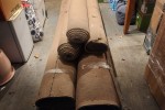 Lounge suite x 2 pieces 190 x 90 x 70 and 170 x 90 x 70, Carpet rolls ...