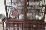 2 xbook shelf, 2 x chest of drawers, 1x glass cabinet