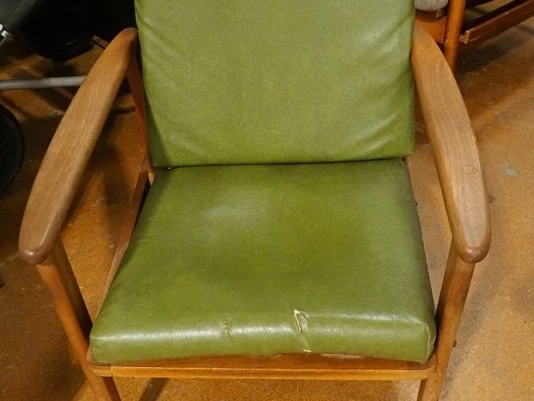 Two low mid-century chairs