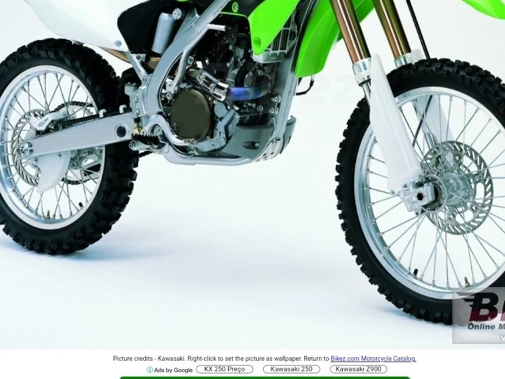 Motorcycle 2004 Kawasaki KX 250F