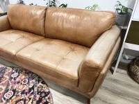 LUCA HENDRIX LEATHER 3 SEATER SOFA from Farmers