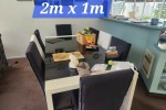 Dryer, Couch (2), Coffee table, Dining table, Dining chairs (8), Rimu ...