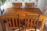 Dining table and chairs