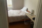 Queen bed frame wooden, Queen mattress, Lightweight desk