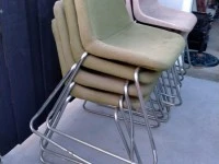 RETRO VINTAGE ROBIN DAY HILLE CHAIRS x 8 MADE IN NEW ZEALAND
