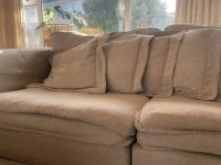 Early Settler slouch couch and ottoman - 1yrs old excellent condition ...