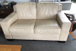 Cream leather suite