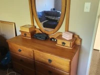 Tallboy, Dressing table, Bedside cabinet, Bedside cabinet