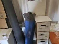 5 draw drawer, 3draw drawer, 2 x bed side tables, 1 x carpet, 2 x desk...