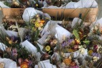 3 x Boxes of dried flowers