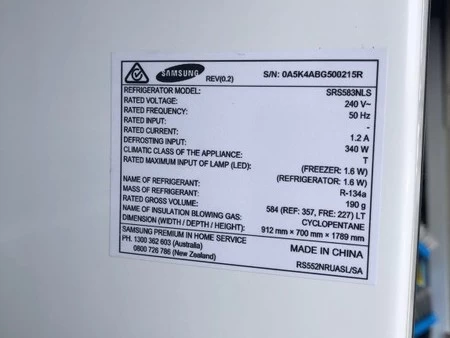 Samsung Stainless Fridge Freezer 583 litres