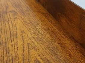 Solid oak timber bookshelf