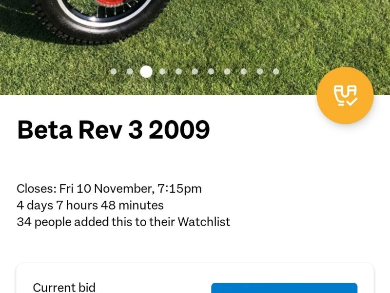 Motorcycle Beta Rev 3 125cc