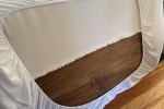1 large suitcase 75 cm x 50 cm - 30 cm thick, Bed Head 152 cm wide 125...