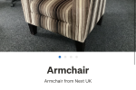 Chair, Footstool, Chair