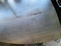 Large Solid Timber Veneer Desk