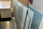 Large mirrors x3, box of lights and 8 office chairs, Mirror, mirror, 8...