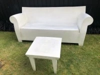 Kartell Bubble couch and side table