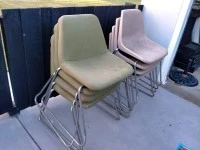 RETRO VINTAGE ROBIN DAY HILLE CHAIRS x 8 MADE IN NEW ZEALAND