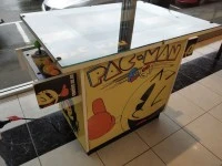 Pac-Man arcade table, glass top
