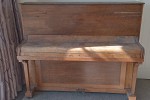 Old upright piano