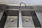 Commercial Double Sink Bench Stainless Steel