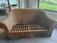 Wicker 2 seat sofa