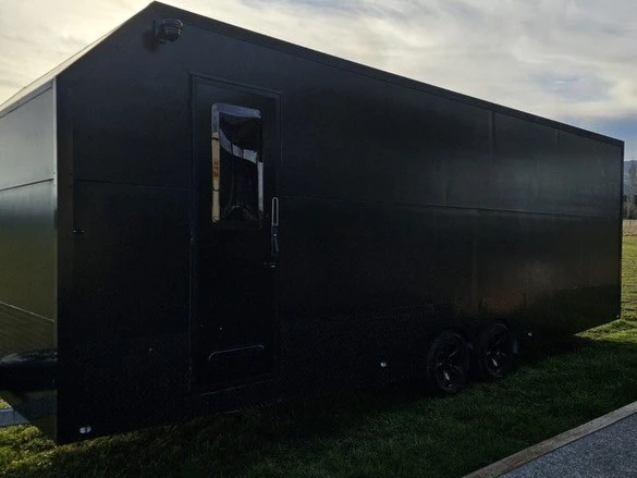 Dual axle enclosed trailer