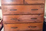 2 xbook shelf, 2 x chest of drawers, 1x glass cabinet