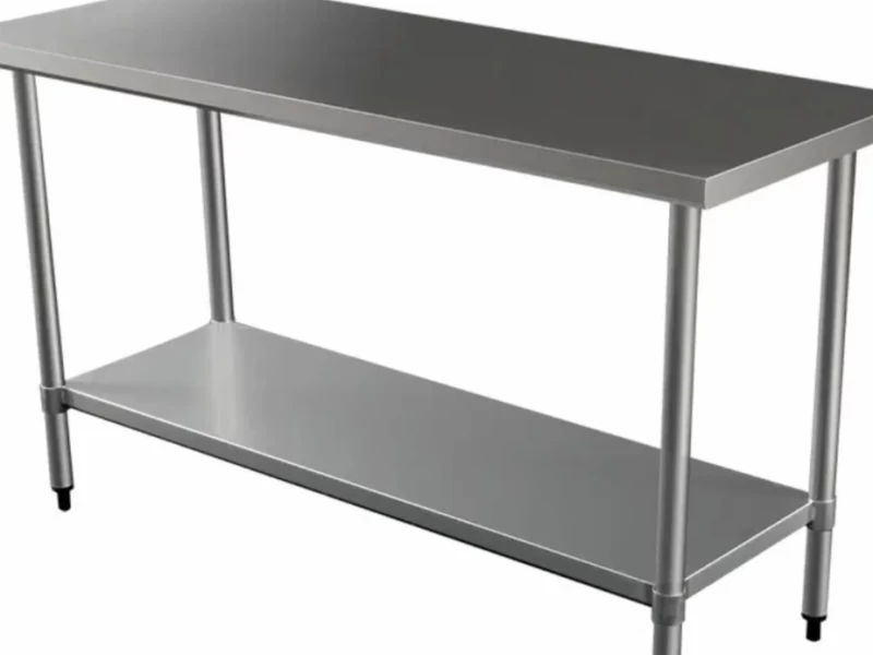Fridge freezer, Stainless steel table